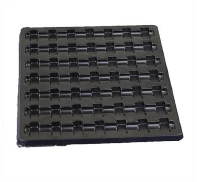 China Custom Colored Plastic Blister Tray ESD Packing Plastic PET PS Electronic Tray for sale