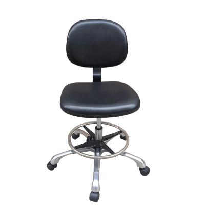 China PA nylon casters PU ESD Anti Static Cleanroom Chair 480*400mm for sale