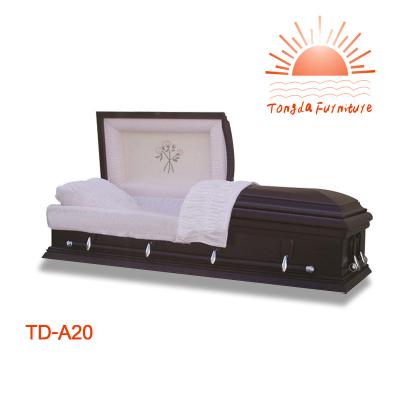 China TD-A20 American Style Factory Outlet American Style Caskets With Casket Liner for sale