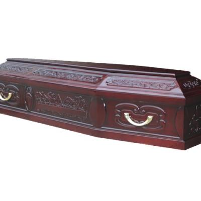 China European Style TD--Wholesale Solid E38 Oak Wood Casket For Funeral Use for sale