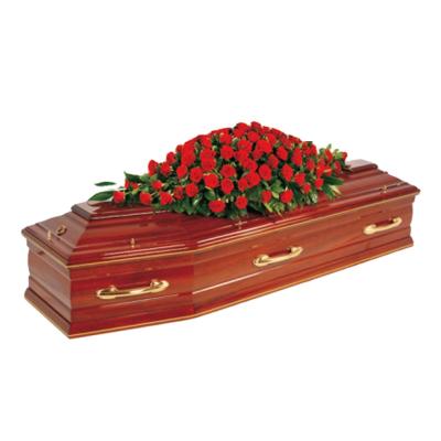 China European Style TD--High Quality E33 Oak Funeral Solid Wood Casket Hot Selling for sale