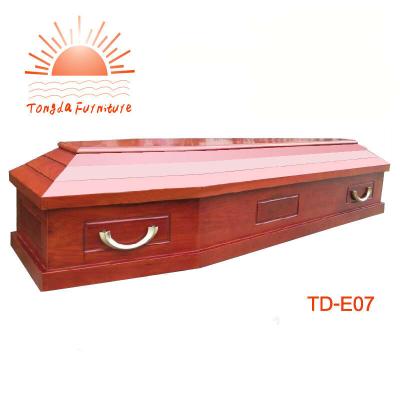 China European Style TD--E07 Solid Oak Wood Caskets Wholesale With Low Factory Price for sale