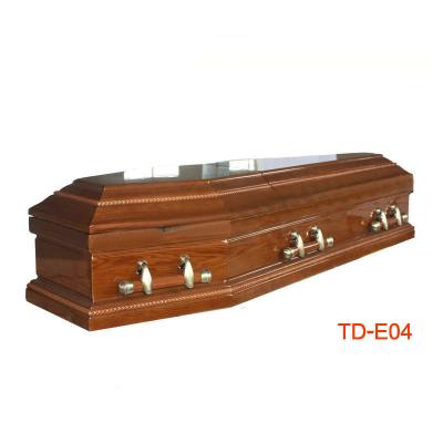 China China Manufacturer European Style TD-E04 Solid Cherry Casket Box for sale