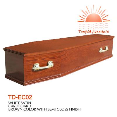 China European Factory Supply Professional Style TD-EC02 Cheap Cardboard Casket In Wuhu for sale