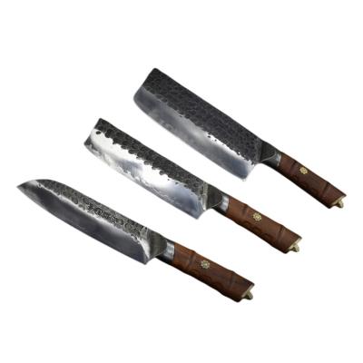 China Viable Chef Knife Set Boutique Three Piece Combination Stainless Steel Super Sharp Kitchen Staple All Steel Dining Knife for sale