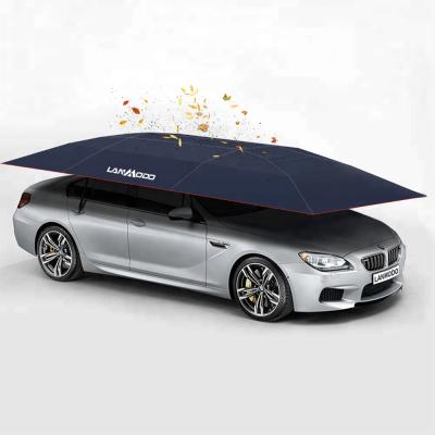 China Sunshade Car Appearance Protection Lanmodo Hail Resistance Car Cover With Shade Opaque Canopy Anti-UV Car Umbrella for sale