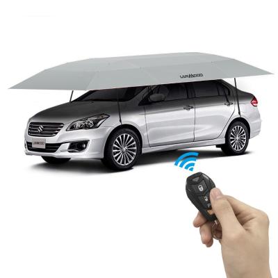 China Large Size Car Protective Appearance Car Cover Wind Resistance Car Sunshade Quickly Close And Open Car Umbrella for sale