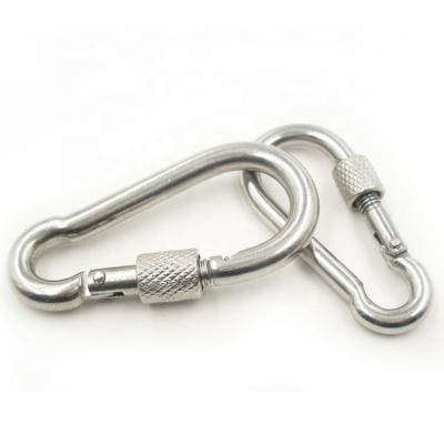 China Heavy Industry Real Stainless Steel 316 Hardware Rigging Snap Hook with Screw DIN Boat Accessories for Sun Shade Sail for sale