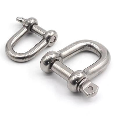 China Heavy Industry Discount Marine Boat European Type 304/316 Stainless Steel Anchor D Shackle Dee Shackle for sale