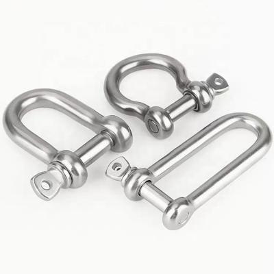 China Heavy Industry Special Offer Stainless Steel Shackle Marine Rigging Lifting Boat D shackle for sale