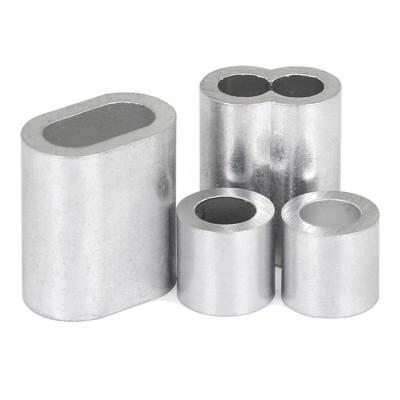 China Stainless Steel Wire Rope Fittings Manufacture Wholesale Round Aluminum Crimping Loop Sleeve Ferrule for Wire Rope and Cable for sale