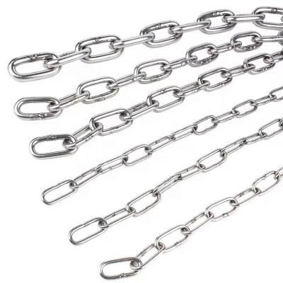 China Tyre Protection Chain China manufacturer 3mm stainless steel ss304 or SS316 DIN766 short link chain for sale