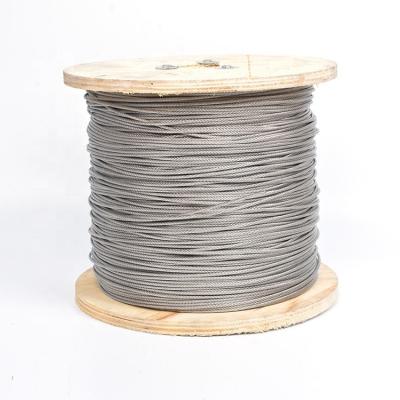 China Stainless steel 304 7x7 3mm stainless steel wire rope for sale