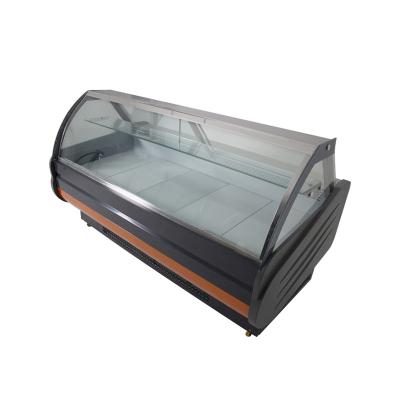 China Single-temperature factory direct sale transparent commercial price refrigerator display meat cooler for sale