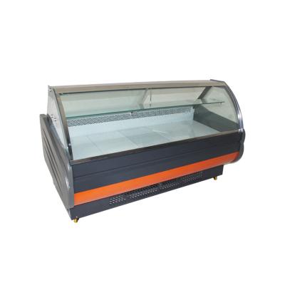 China Single-temperature Logo Can Be Customized High Quality Stainless Steel Commercial Display Meat Freezer for sale