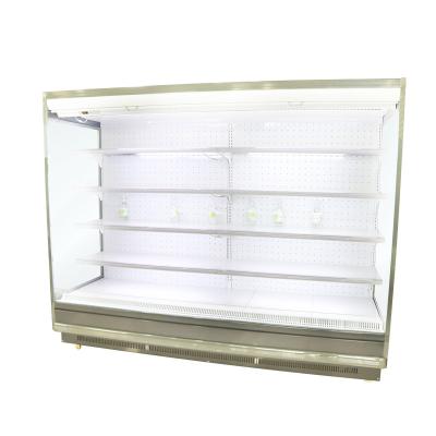 China Single-temperature white can be customized with guaranteed quality supermarket multideck open fridge for sale