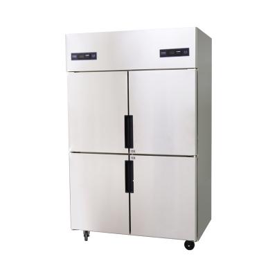 China Customizable Double-temperature Factory Direct Sales 4-Door Stainless Steel Commercial Cooler Box for sale