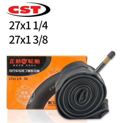 China CST 27*11/4 27*13/8 wear-resistant wholesale bicycle inner tube bicycle inner tube and tire for sale