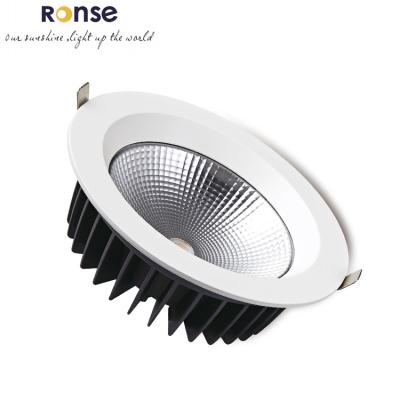 China High Efficient& RONSE Top Rank Energy Saving COB Recessed Downlight 20w 30w 40w 60w Hotel Downlight Spot-IT Led Downlight Australian Standard for sale