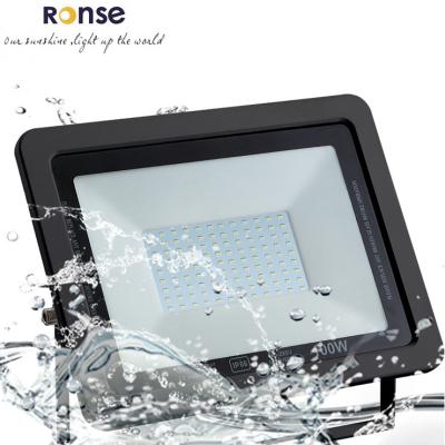 China Eletrical RONSE Nordic RGB Led Flood Light 100w 200w 300w 50w 30w Portable Led Flood Light 100w 200w 300w 50w 30w Solid Wrap Stadium Flood Light for sale