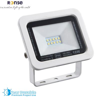 China Factory Manufacture Garden RONSE Outdoor Led Flood Light 10W 30W 50W Ultra Slim Waterproof IP 65 House Garden Street Led Light for sale