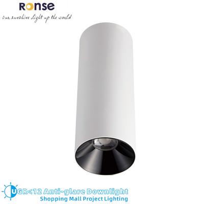 China RONSE Mall Stadium Outdoor Mounted Project Lighting Deep Recessed Narrow Beam 30W Anti-Glare 20W 10W Downlight Led Ceiling Down Lights for sale