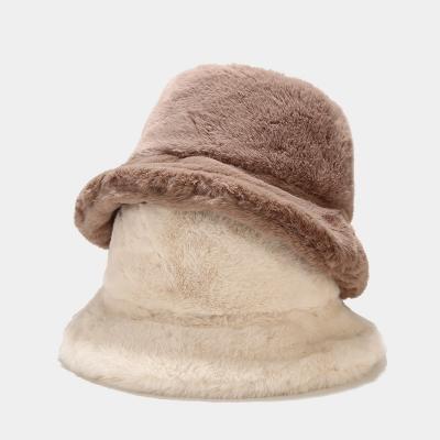 China 2023 Winter Fleece Bucket Hat Fashion Logo Fashion Logo ODM Factory Size Popular Hats Thick Warm Popular Hat Women Winter Fleece Women OEM Four Seasons Hat for sale