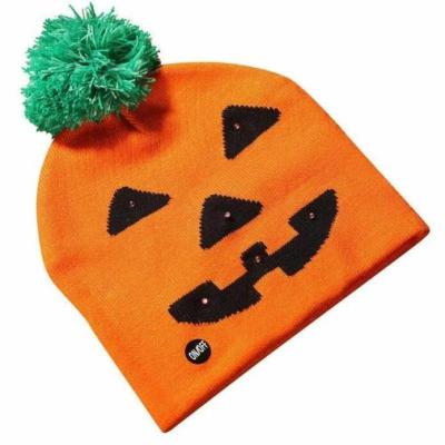 China Picture high quality baby and adult knitted custom hat Christmas beanies hat pom pom jacquard logo jacquard OEM ODM Winter Hallowmas for sale