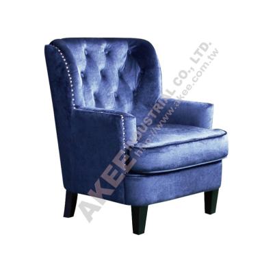 China Modular Upholstered Relax Tufted Nail Head Armchair Home Sofa Air Pressure Made in China Relax Luxury Chair For Home Furniture for sale