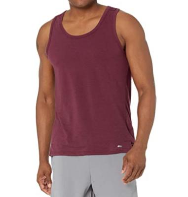 China Anti-Wrinkle Man Smooth Singlets Bodybuilding Cotton Stretch Men's Gym Slim Fit 100% Tank Top For Me for sale