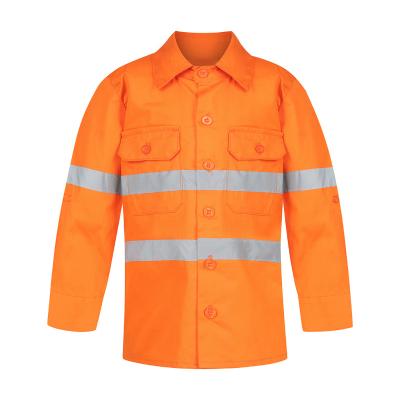 China Customized Color Best Quality High Visibility Safety Work Casual Thoughtful Shirts For Kids for sale