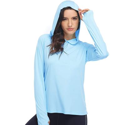 China Hot Sale Summer UPF 50+ Anti-UV Quick Dry Long Sleeve Fishing Working Long Sleeve Anti-UV Shirt With Hoodie for sale