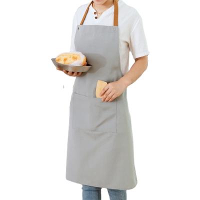 China High Quality Wholesale Apron Coffee Solid Color Fashion Style Fashion Work Cleaning Gardening Aprons for sale