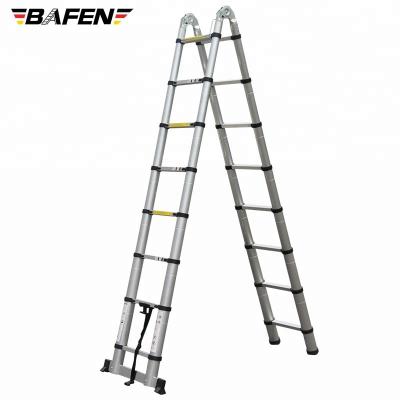 China Folding Ladders Aluminum Step Ladder 5 Meters About Universal Telescopic Ladder With New CE/EN131 for sale