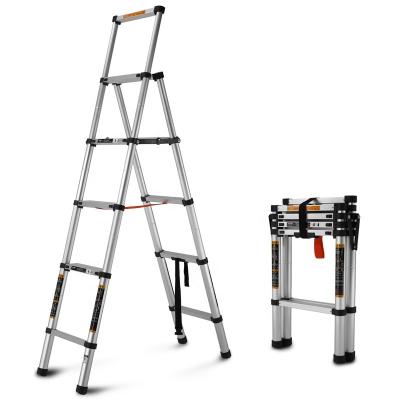 China Soft Folding Ladders 1.7m A Type Telescopic Ladder for sale