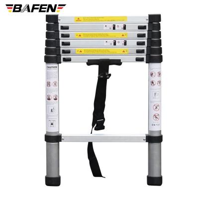 China aluminum lightweight telescoping folding ladders en131 2.0m best extension ladder large multi purpose for sale