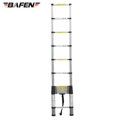 China Folding Ladders Sell EN131 Aluminum 12.5ft Straight Telescopic Folding Ladder From China Manufacturer for sale