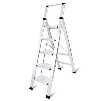 China Aluminum Folding Ladders China Product 5 Steps Folding Ladders Step Ladders 1.2-1.5mm CE/EN131 150kgs 5steps BF-165 BAFEN for sale