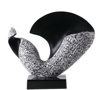 China Wholesale Modern Art Deco Modern Black and White Art Sculpture from factory for sale