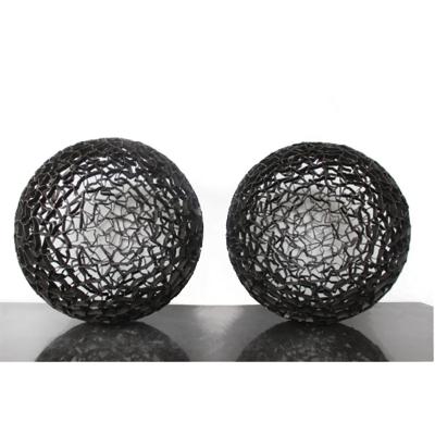 China China Abstract Hollow Out Big Sphere Sculpture Metal Sculpture For Outdoor Ornament for sale