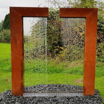 China China Modern Corten Outdoor Garden Survivor Steel Wall Art Sculptures Iron Back Ground Statue for sale