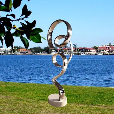 China Europe Landscape Sculpture Stainless Steel Outdoor Urban Sculpture for sale