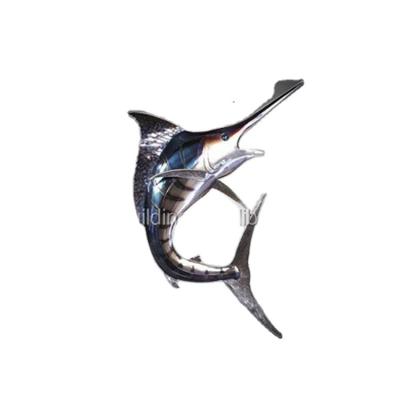 China Europe Hot Sale Swordfish Sculpture Metal Fish Sculpture As Home Decoration for sale