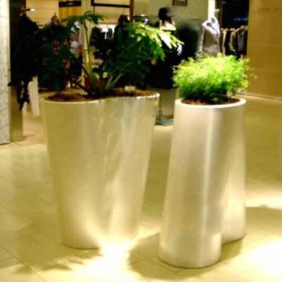 China Eco - Friendly Hot Sale Garden Metal Pots / Modern Metal Planters for sale