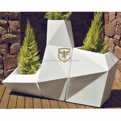 China Eco - Friendly Garden Planter Custom Outdoor Metal Flower Pots Sale for sale