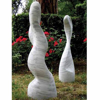 China Outdoor Landscape Carved Stone Sculpture Customized Modern Garden Decor for sale