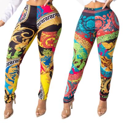 China Casual Streetwear 2021fall EDOSIR Women Jogger Pants Pattern Print Leggings Workout Viable Jumpsuits for sale