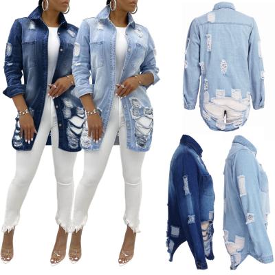 China qzxuanyu 2020 Anti-wrinkle plus size drop women clothing girls coat jacket women denim for sale