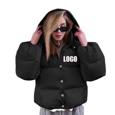 China 2021 Breathable Winter Outerwear Women Down Bubble Coat Winter Stripper Jacket Fashion Women's Hooded Coats for sale