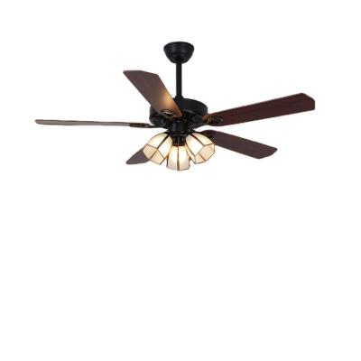 China Popular Hot Selling 48 Inch Lower Noise 3 Speeds 3 Led Blades Household Bedroom Light Wood Ceiling Fan for sale